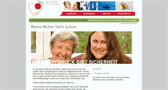 Desktop Screenshot of meine-mutter-hats-schon.de